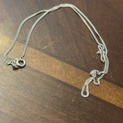 Z063 1.29g 16 inch Italy 925 sterling silver necklace chain 