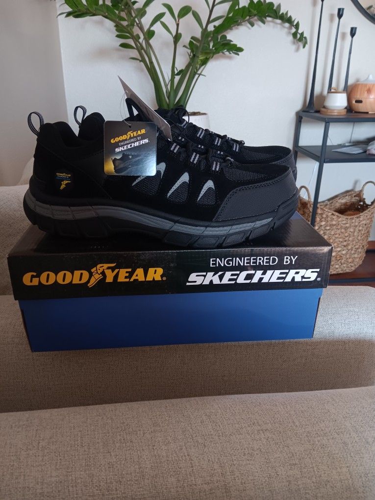 Steeltoe Non Slip MensWork Shoes Brand New Size 9.5