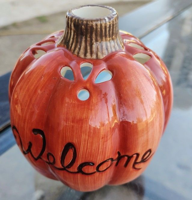 Pumpkin Tealight Candle Holder