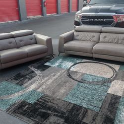 FAUX Leather Recliner Sofa Loveseat 