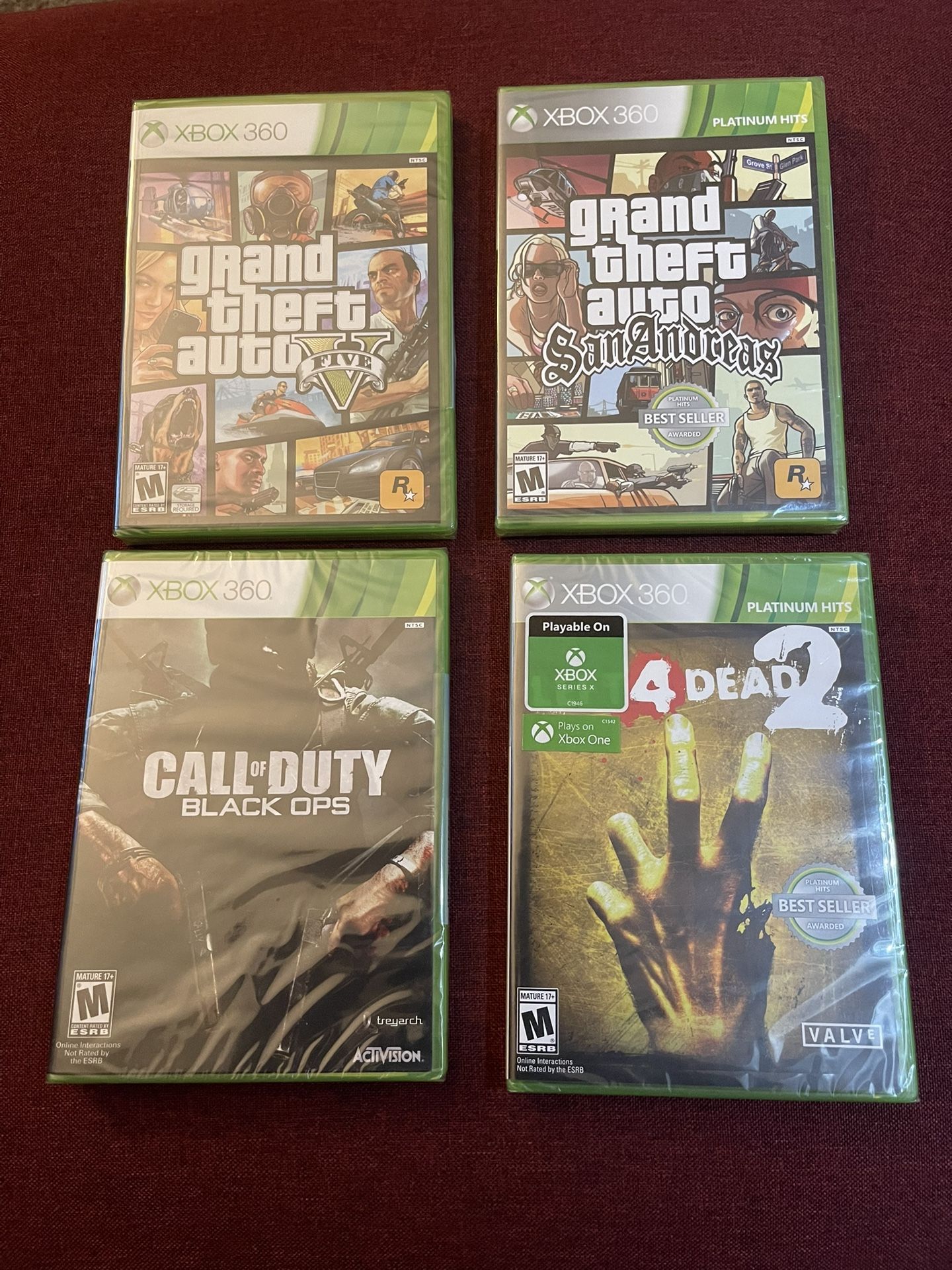 Factory Sealed Xbox 360 Games Lot
