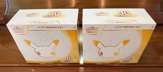 Pokemon 30th Anniversary Celebration Elite Trainer Box ETB Sealed x2 IN HAND