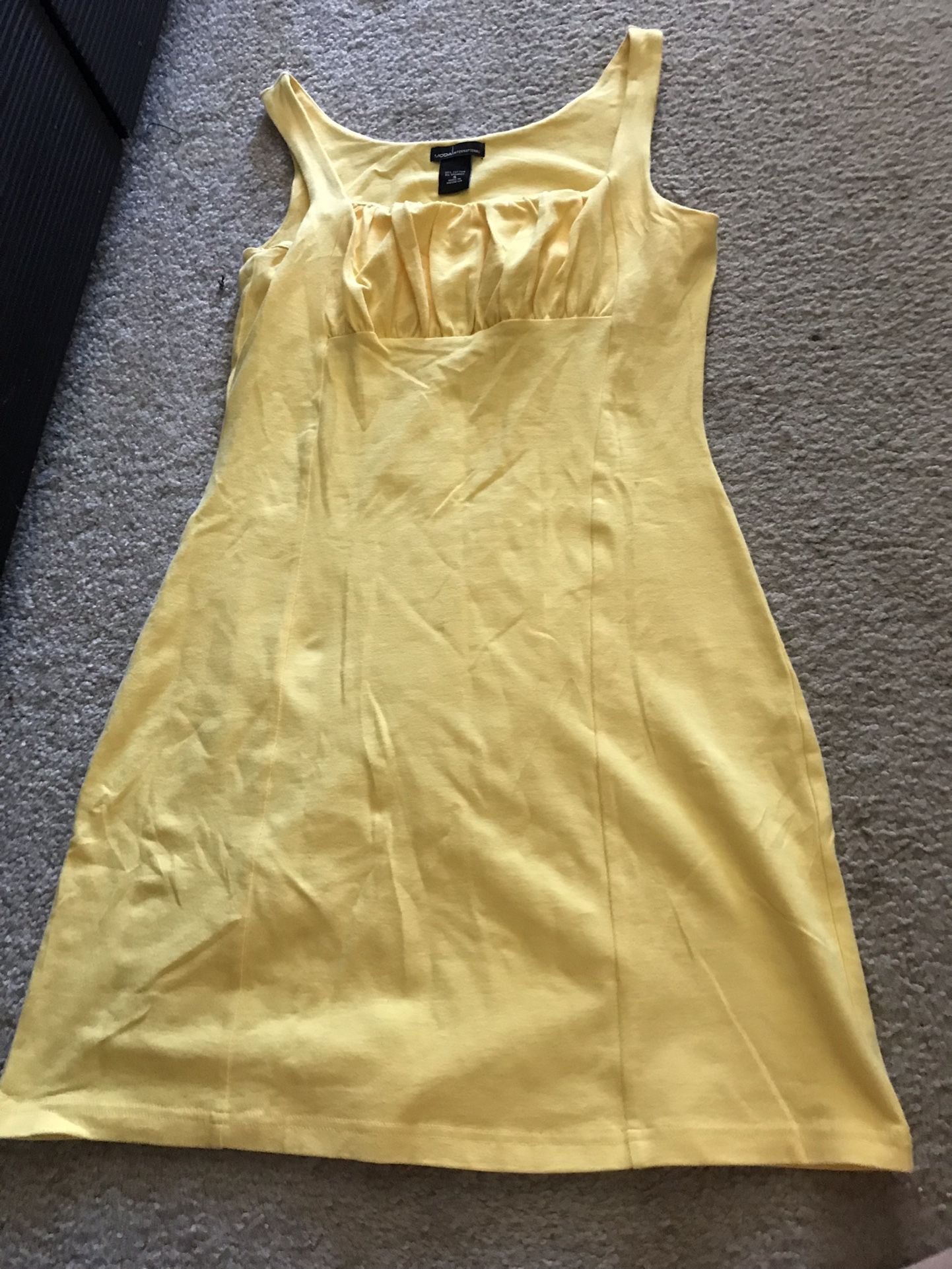 Victoria Secret Moda International Yellow Sundress Sz Small