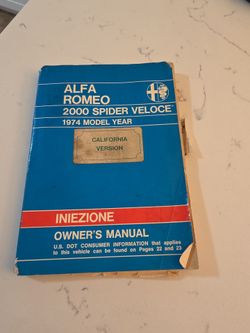 Alfa Romeo owner's manual