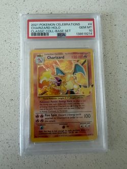 Pokémon Charizard 25th anniversary psa 10