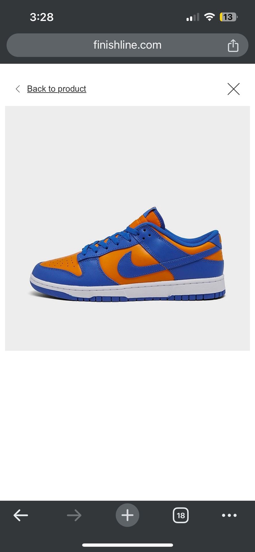 Dunk Low Orange And Blue 