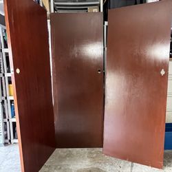 96x36 3 Doors Interior Cherry Wood Solid. 