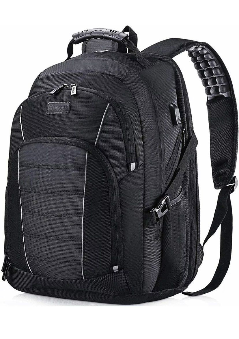 Laptop Backpack, Extra Large 17” with USB Charging