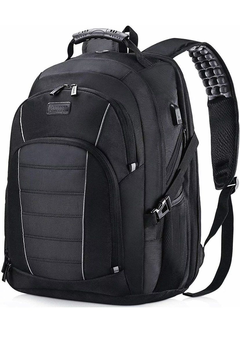Laptop Backpack, Extra Large 17” with USB Charging