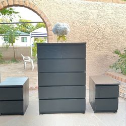 IKEA Dresser + Nightstands Set 