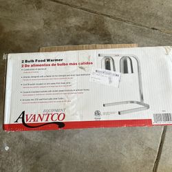 New 2 Bulb Food Warmer 
