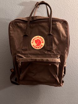 Fjallraven Kanken Black Backpack with Red Logo