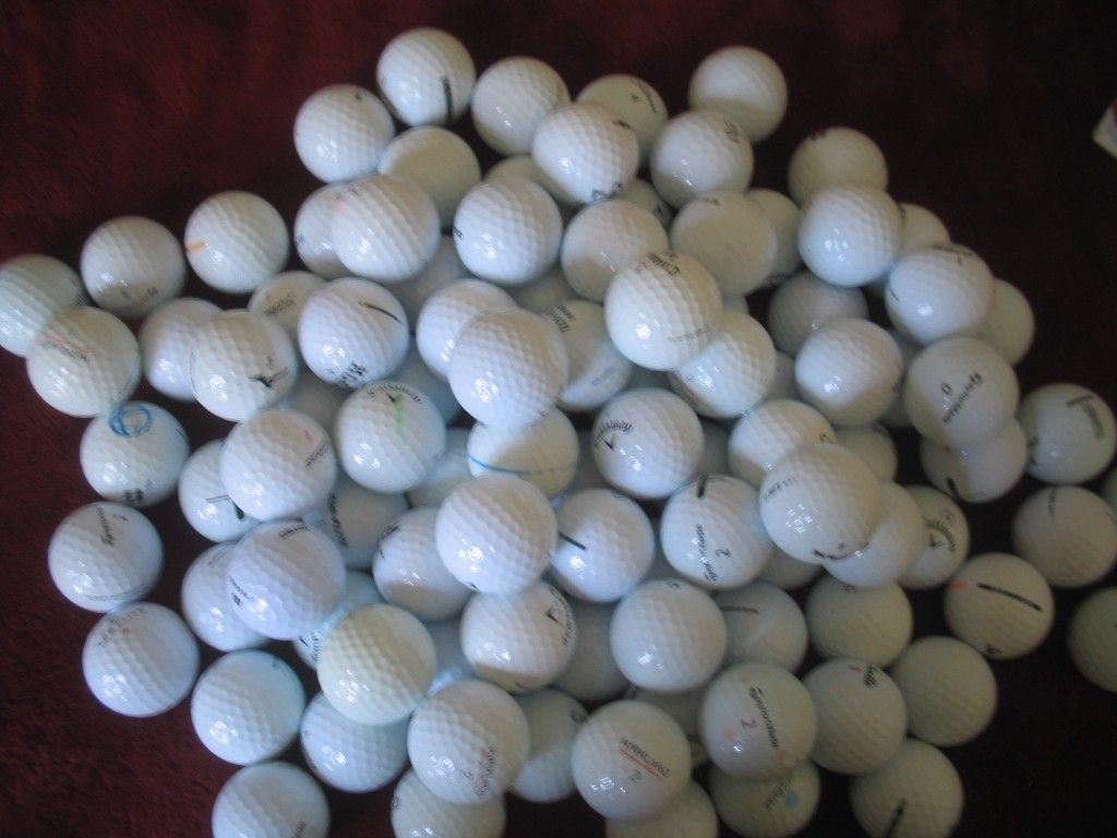 100 VERY GOLF BALLS  MiXED BRANDS OR  60 COLORED  GOLF BALLS 