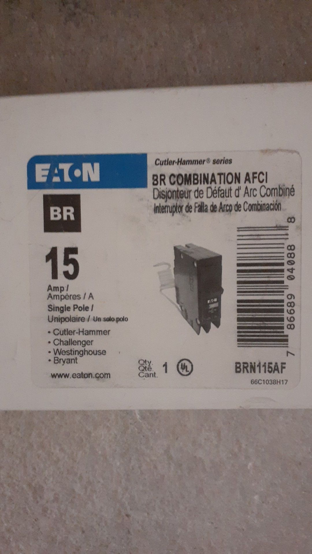 BR combination AFCI BREAKER'S