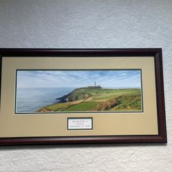 Old Head Ireland 4th Hole - 26x15 - Mahogany Frame - Print