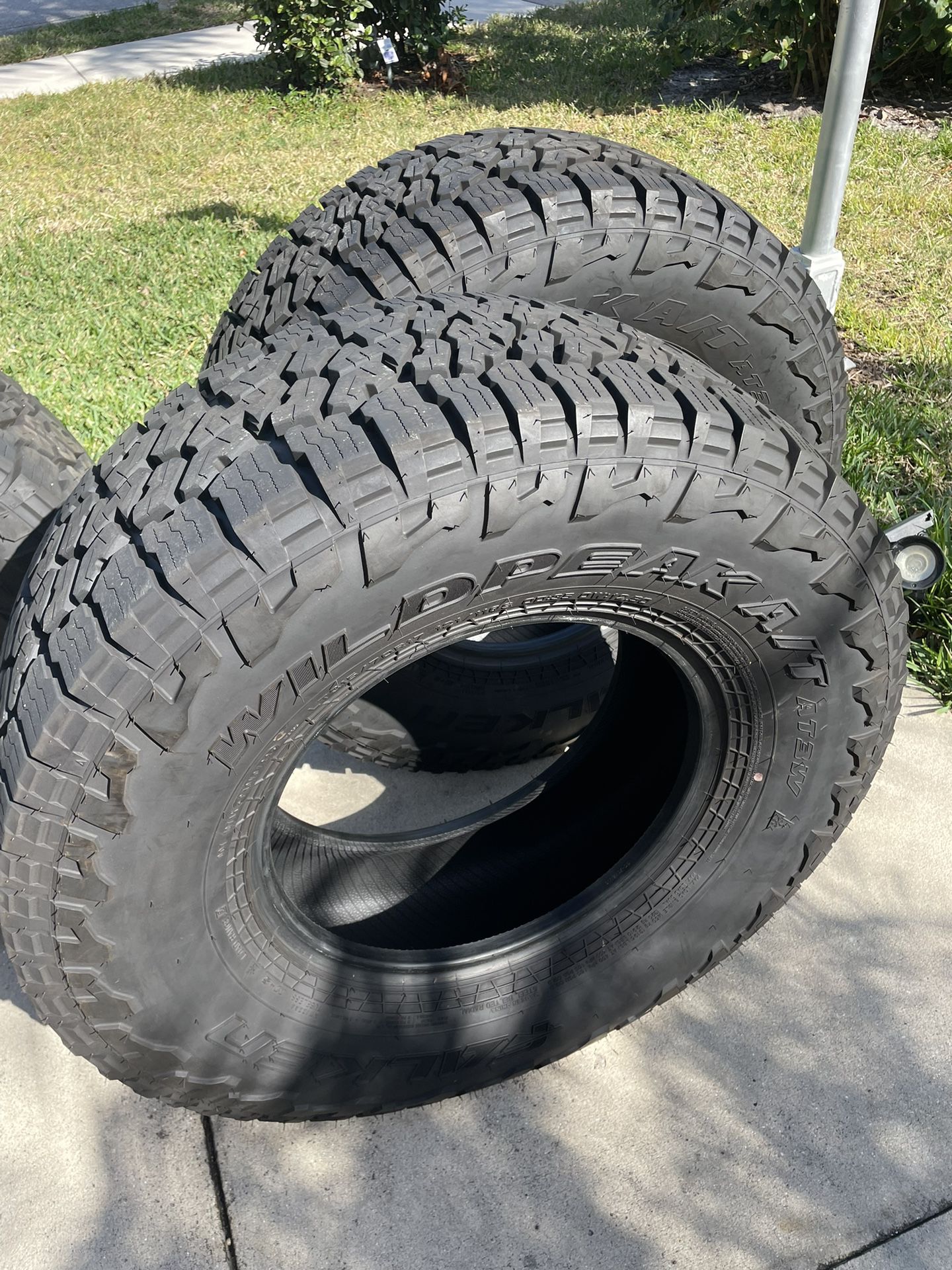 New 35” Falken Wildpeak AT3W Tires (4)