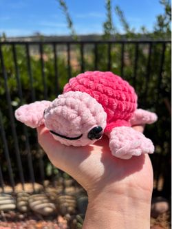Crochet Pink Turtle 🐢 plushie 🐢 handmade