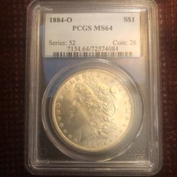 1884-O S$1 PCGS MS64 Silver