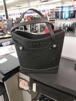 Black Crocs tote