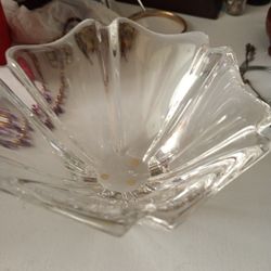 Orrefors Orion Sweden Crystal Bowl; orrefors, swedish bowl, crystal

