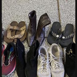 Size 10 Women Shoes - 15 Pairs 