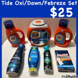 Tide Oxi/Dawn/Febreze Set
