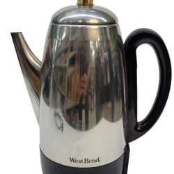 West Bend 12-Cup Stainless Steel Coffee Percolator, Model 54159