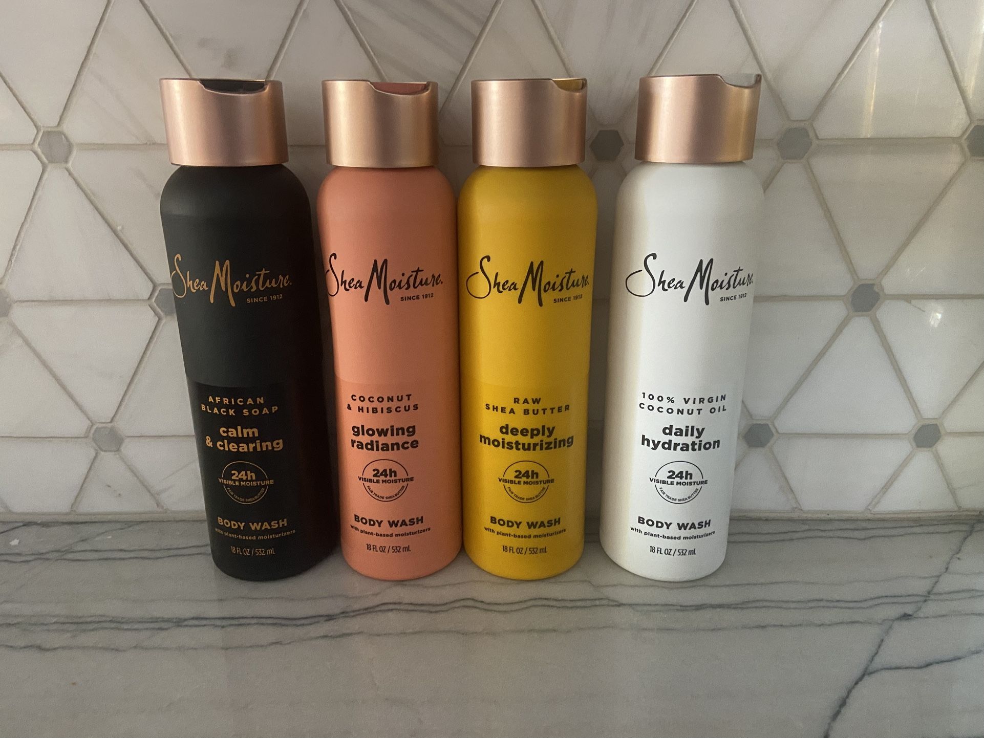 SheaMoisture Hydrating Liquid Body Wash for Women several varieties including Virgin Coconut Oil and more, 18 oz. New