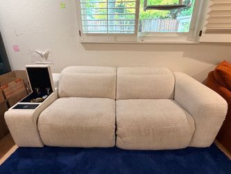 Power Reclining Sofa with Storage Console and Wireless Charging