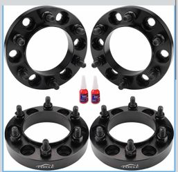 6x5.5 Hubcentric Wheel Spacers 1 Inch For 1 Tacoma 4Runner, 6x139.7mm With 12x1.5 Studs 106mm Center Bore Forged Wheel Spacer For Tundra FJ Cr