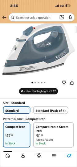 Steam iron