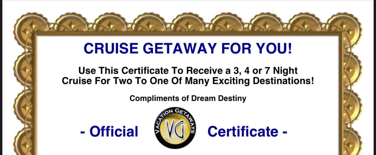 Up To 7 Days Cruise Trip Voucher For 2 Adults