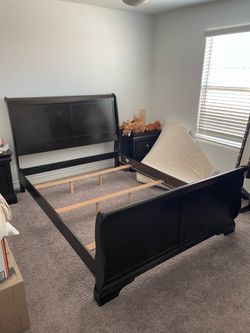 Queen Size Sleigh Bed Frame