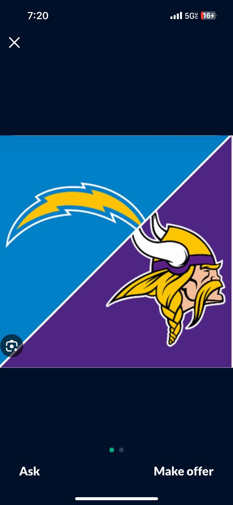 Chargers Vs. Vikings Parking