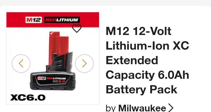 Milwaukee Extended Battery Pack