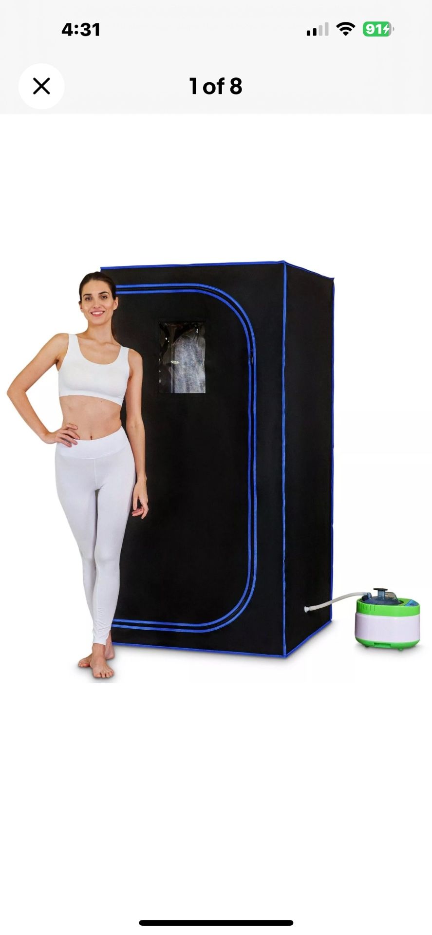 Sauna Box for Relaxation, Detoxification, Portable Steam Sauna Black