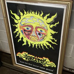 *FOR SALE* Original 2002 Sublime Sun #1810 Flocked Felt Blacklight Poster 