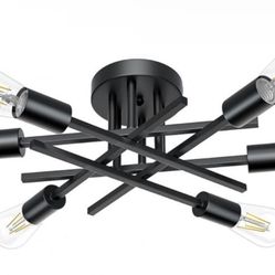 6-Light Semi Flush Mount Ceiling Light Fixture,