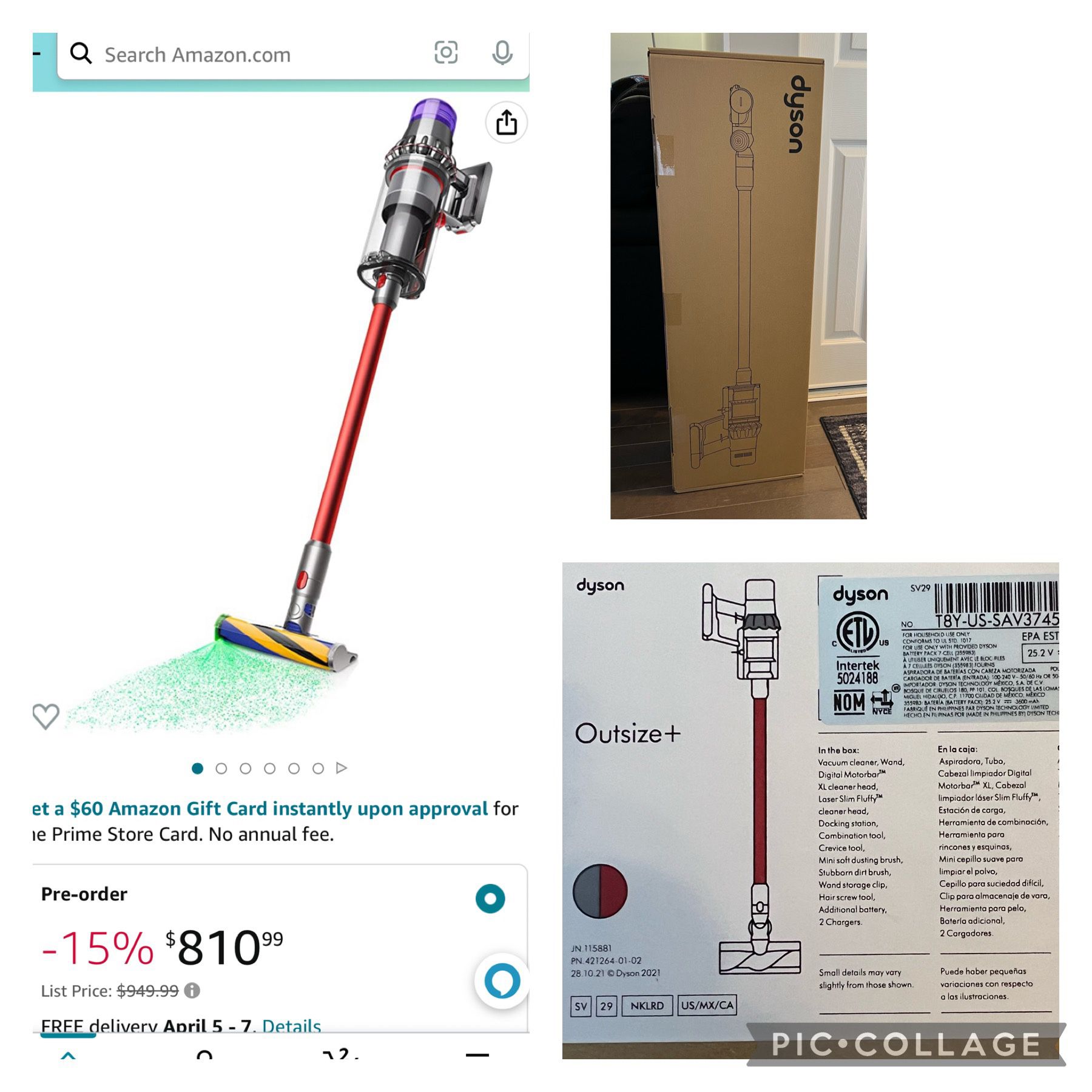 Dyson Outsize Plus With Laser Brand New for Sale in Columbia, MD - OfferUp