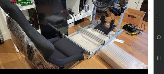 Thrustmaster ts-pc, pedal,seat,frame, tv