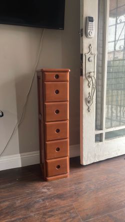 Slim wooden drawer