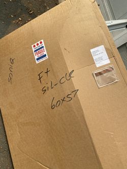 60x57 shower glass door