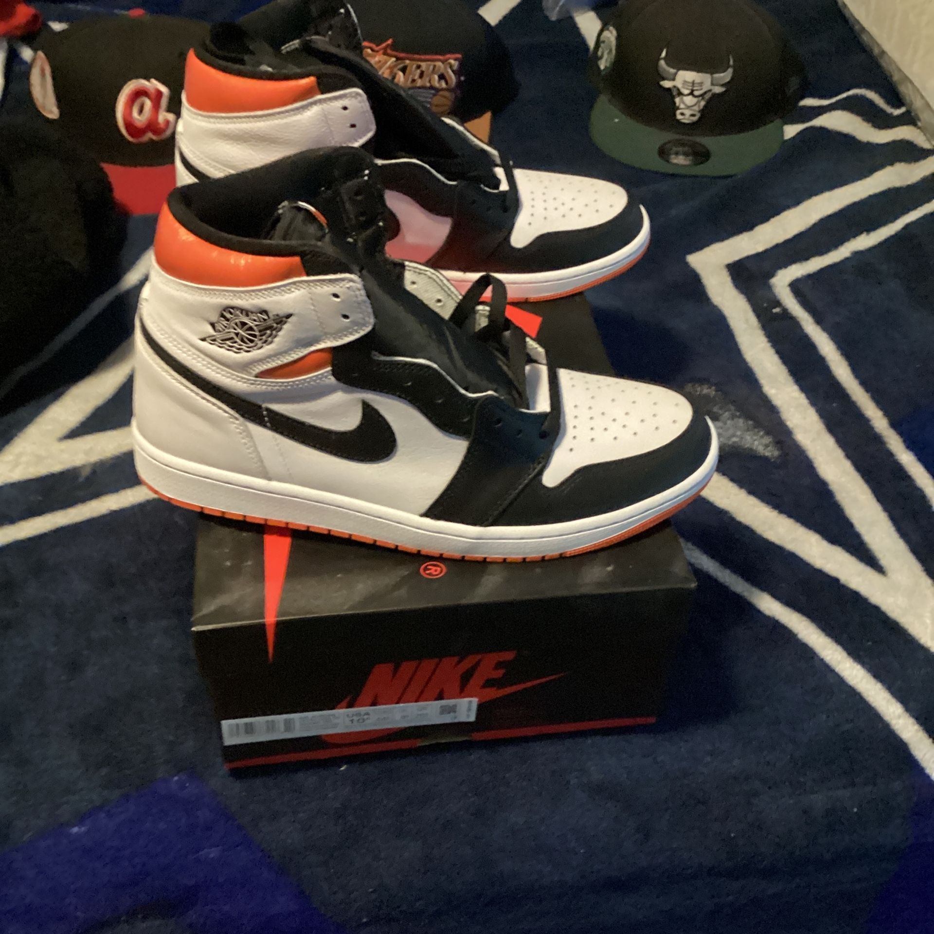 Jordan Retro 1 High Electro Orange Mens Shoes Size 10.5 New Original