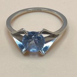 Topaz gem 10k gold vintage ring