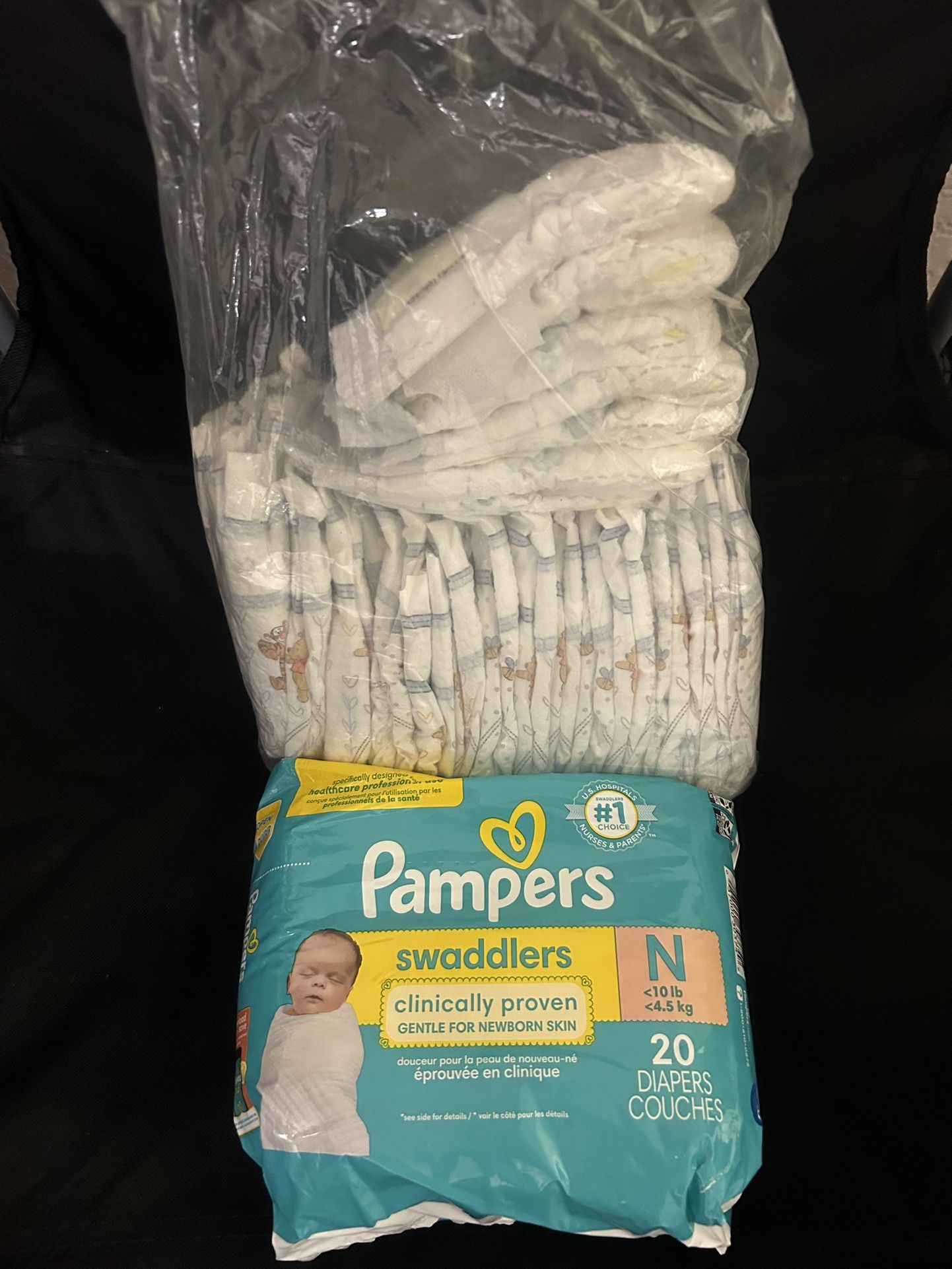 Pampers Swaddlers/Huggies Newborn Diapers