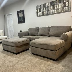 Grey Sectional With Ottoman $150 