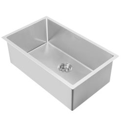 Whitehaus Noah Plus 27" Single Basin Kitchen Sink for - Stainless