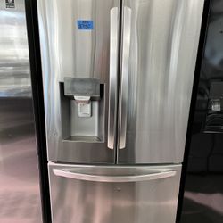 LG 36inch. 3-Door French Door With Ice Dispenser Stainless Steel Refrigerator 