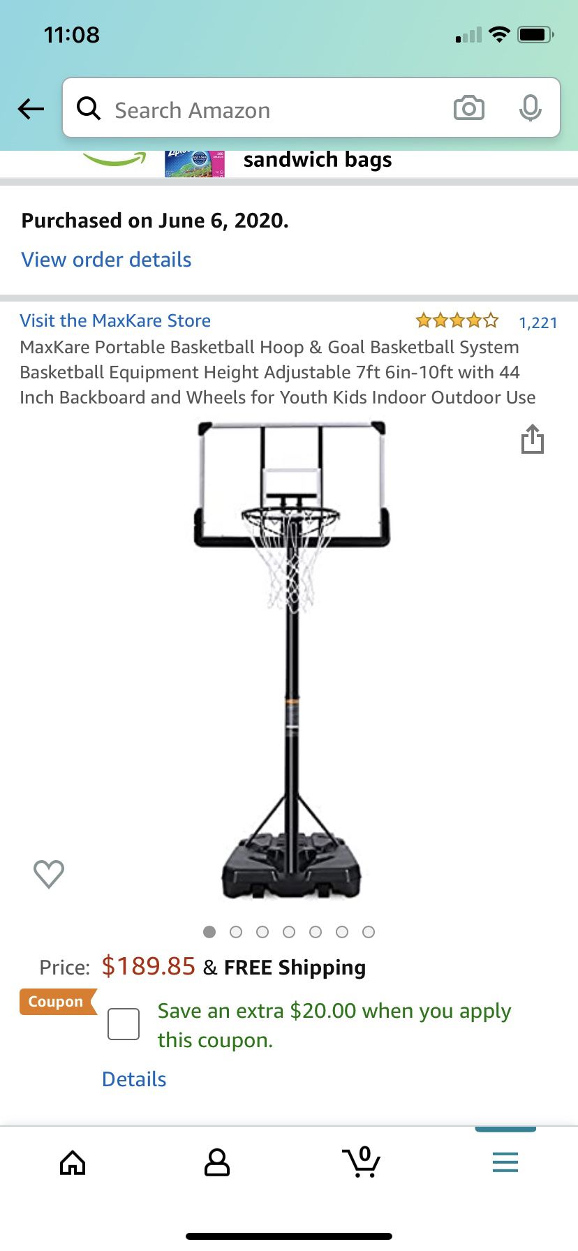 Brand new in box basketball hoop