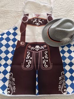 Oktoberfest Adult Size Apron and Hat Costume
